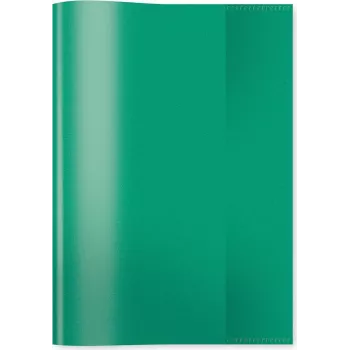 Funda para libros de texto HERMA PP A5 transparente-verde oscuro