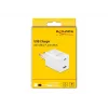 Cargador DeLOCK USB GaN cargador USB Type-C PD 3.0 y USB Type-A 48 W