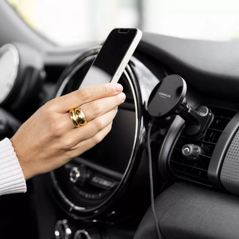 Vonmählen Aura Car cargador inalámbrico magnético para coche, negro