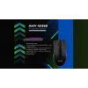 Ratón gaming con cable calefactado ActiveJet AMY-W390 — ambidiestro, óptico 2000 DPI, USB Type-A, 4 botones, negro