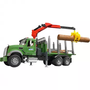 Transporte de madera BRUDER MACK Granite con 3 troncos