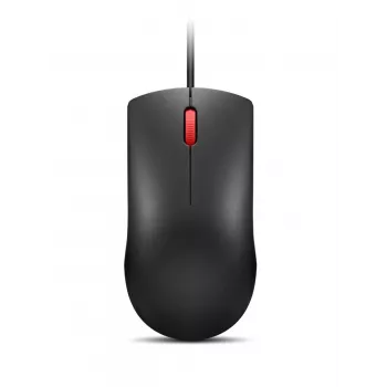 Ratón USB-A con cable Lenovo 120 — negro, ambidiestro, 1600 DPI, 3 botones, cable de 1,5 m