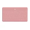 Logitech Keys-To-Go - Teclado - Bluetooth - QWERTY - español - Blush Pink - para Apple iPad/iPhone/TV