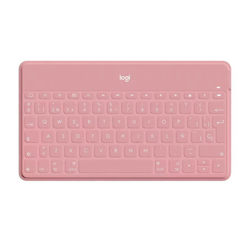 Logitech Keys-To-Go - Teclado - Bluetooth - QWERTY - español - Blush Pink - para Apple iPad/iPhone/TV