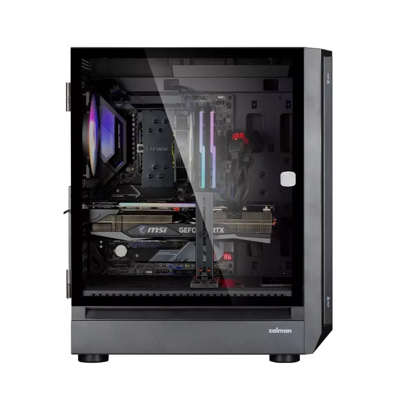 Caja de ordenador Zalman i6 negra, ATX, negra