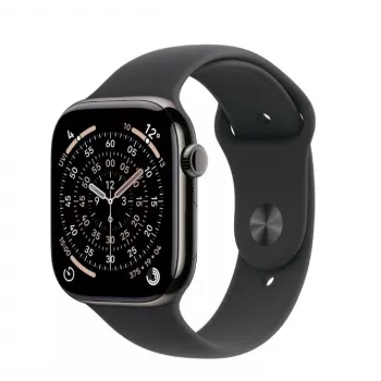 Smartwatch Apple Watch Series 11 GPS + Cellular 46mm caja de titanio Slate correa deportiva negra M/L