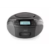 Reproductor de radio JVC RC-E444B negro con reproductor de CD y sintonizador FM