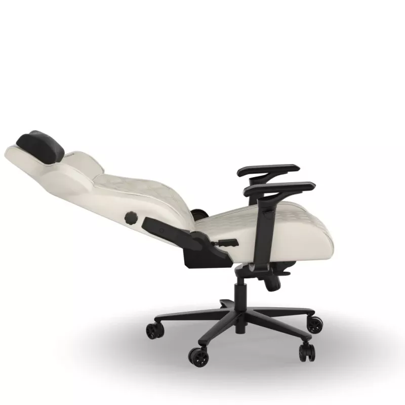 Silla gaming para PC Corsair TC500 LUXE con asiento tapizado beige
