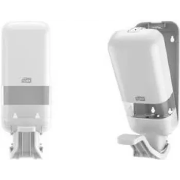 Dispensador de jabón y desinfectante Tork 564100 blanco con palanca para jabón líquido y desinfectante, montaje en pared manual