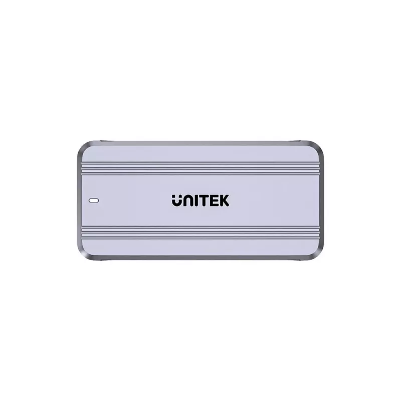 Carcasa para SSD Unitek S1242AGY01-EU USB4 40 Gbit/s, M.2 NVMe, hasta 8 TB, aluminio/plástico, refrigeración activa