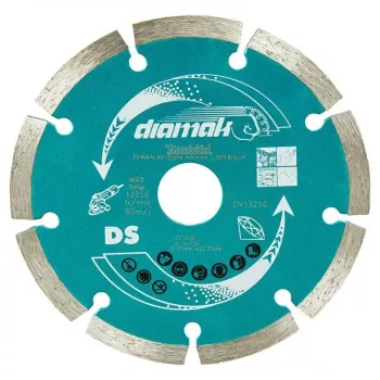 MAKITA disco diamantado 125x22,23mm segmentado /10 uds. hormigón, ladrillo, mármol