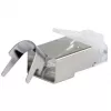 Conector RJ45 blindado EQUIP Cat 8.1, conector, plateado, 50 uds., 11,7×22,5 mm, 3,7 g