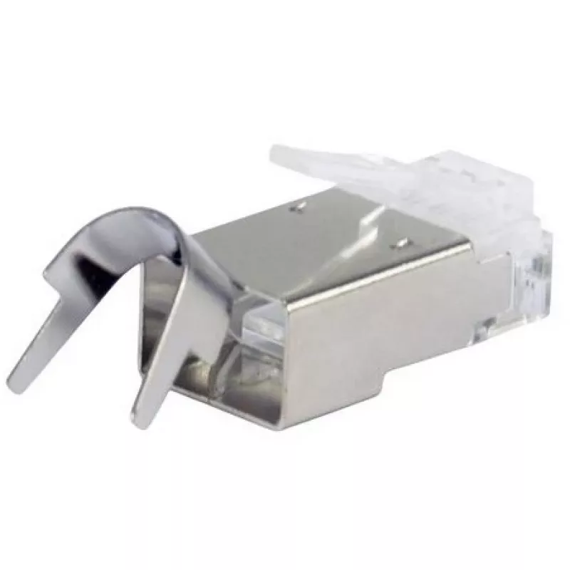 Conector RJ45 blindado EQUIP Cat 8.1, conector, plateado, 50 uds., 11,7×22,5 mm, 3,7 g