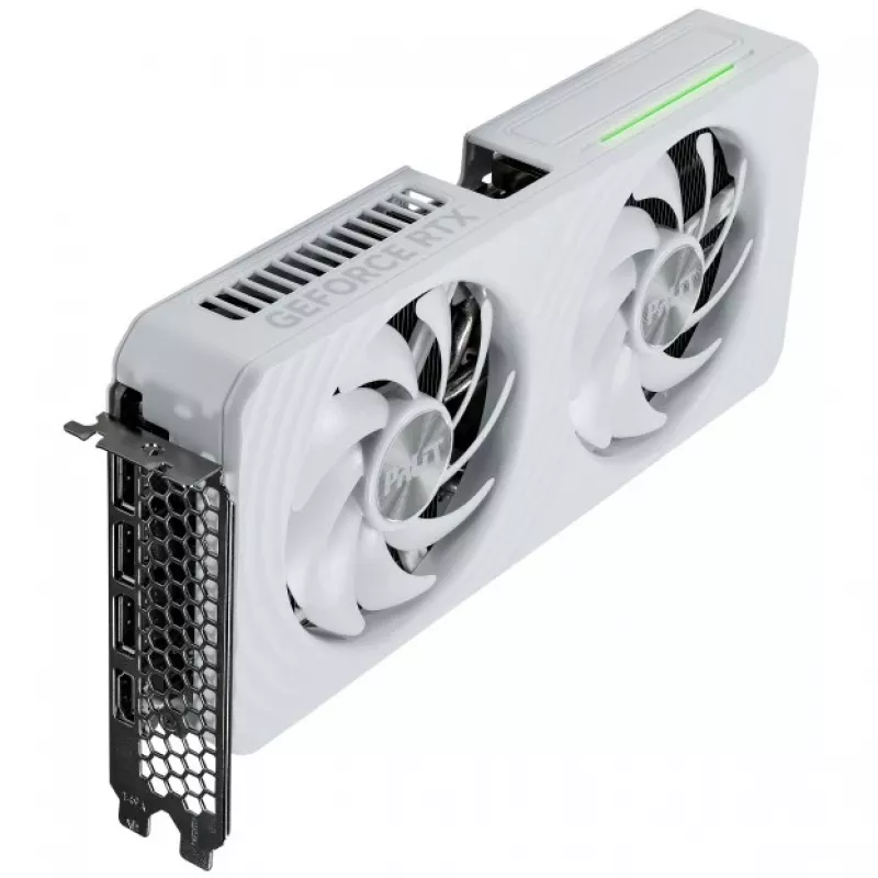 Tarjeta gráfica Palit GeForce RTX 5060 Ti White OC — GeForce RTX 5060 Ti, 16 GB GDDR7, 128 bits, PCIe 5.0, 2407 MHz