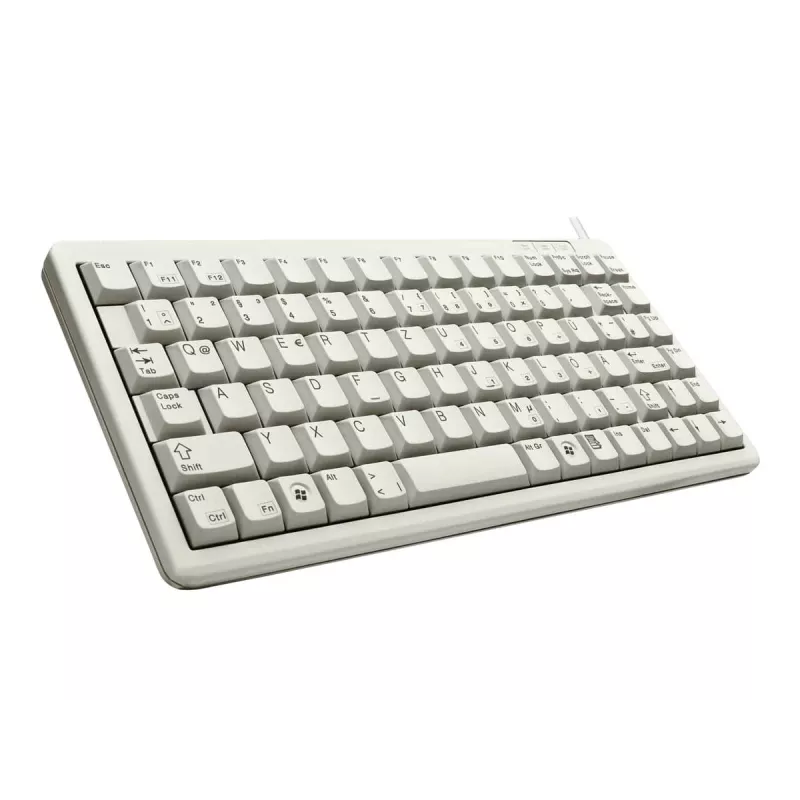 Cherry G84-4100 teclado compacto, gris claro, USB/PS/2
