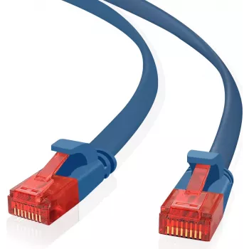 Cable de parcheo helos Ultra Slim RJ-45 m–m 7,5 m UTP Cat 6 plano
