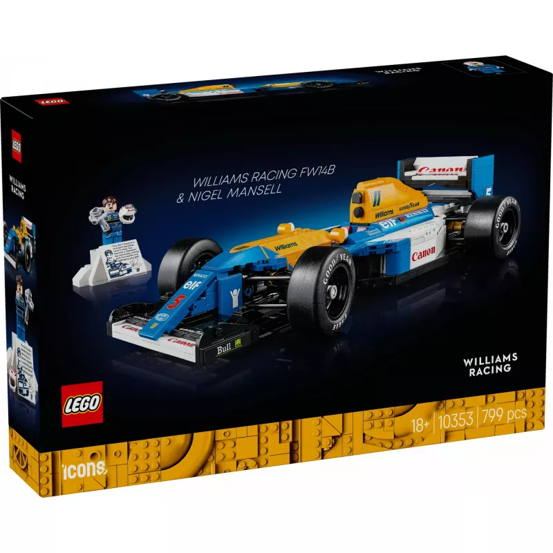 LEGO ICONS 10353 Williams Racing FW14B y Nigel Mansell