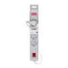 Regleta con cable Activejet gris ACJ COMBO 5G/5M/BEZP. AUT/S
