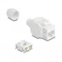 Módulo Keystone RJ45 DELOCK 90721 Cat.6A UTP 180° conector hembra LSA