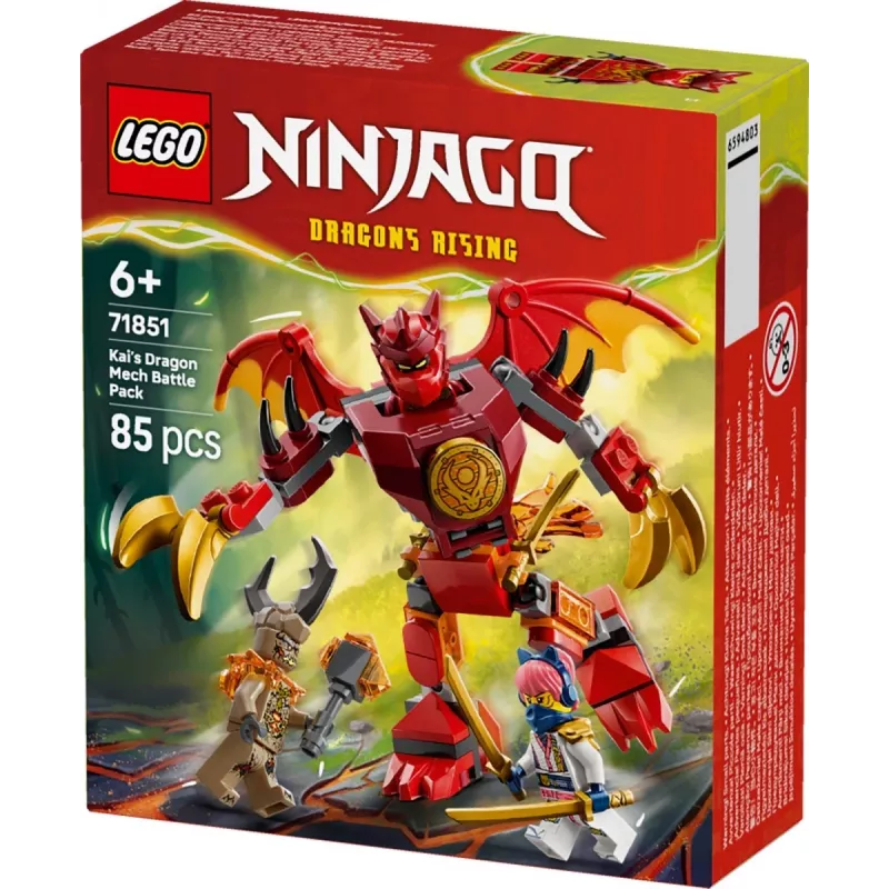 LEGO NINJAGO 71851 Battle Pack: Mech dragón de Kai