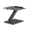 Soporte de escritorio Maclean para monitor o portátil, pistón de gas, para trabajar de pie y sentado, negro, MC-493