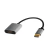 LogiLink CDA0108 Adaptador de cable de vídeo 0,15 m DisplayPort HDMI Negro Gris