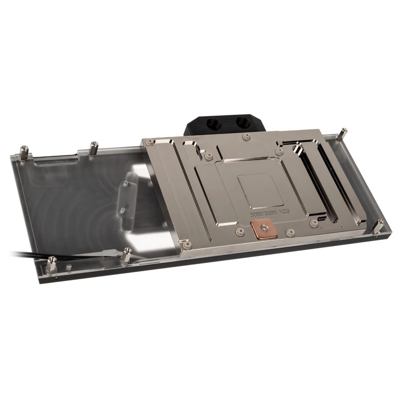 Watercool Heatkiller V para RTX 3080/3090 EVGA XC3, ARGB - níquel + acetal, negro