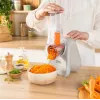 Cortador eléctrico de verduras Tefal Fresh Express DN853BE0 — 150 W, 3 discos intercambiables, 1 velocidad, crema