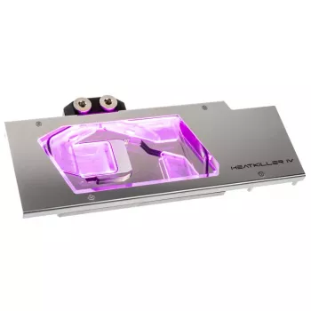 Watercool Heatkiller IV para Radeon RX 5700 XT, RGB - Acrílico + Níquel, plata