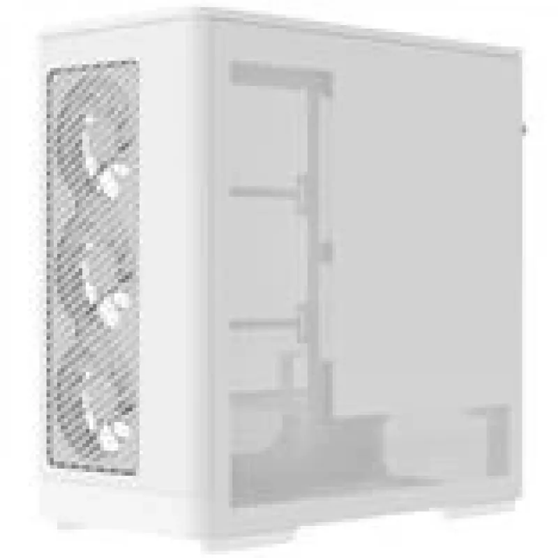 Caja de PC AEROCOOL D520A torre Midi ATX cristal templado RGB — blanca