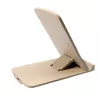 Cargador inalámbrico Tellur TLL151311 15W, base de carga rápida compatible con Qi, crema