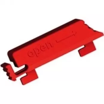 Bachmann 940.103 Clips de bloqueo PDU para tomas IEC C13, 12 uds., rojo