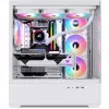 Caja de PC Sharkoon AK6 RGB, ATX, Blanca