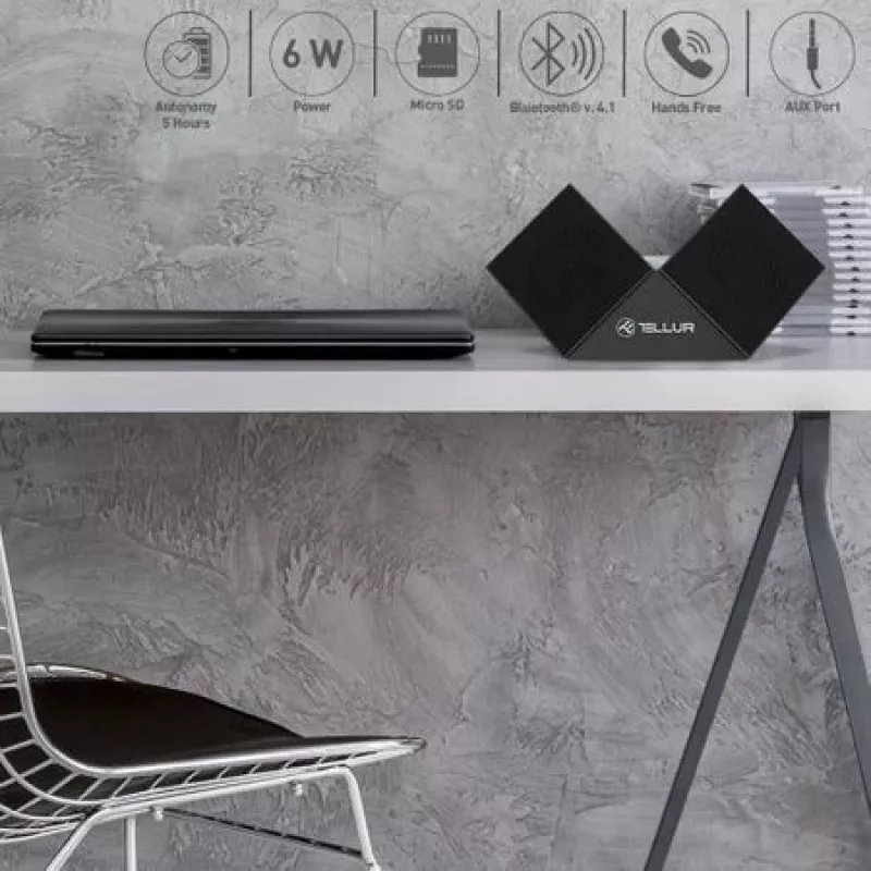 Altavoz portátil Tellur Altavoz Bluetooth Nyx Negro
