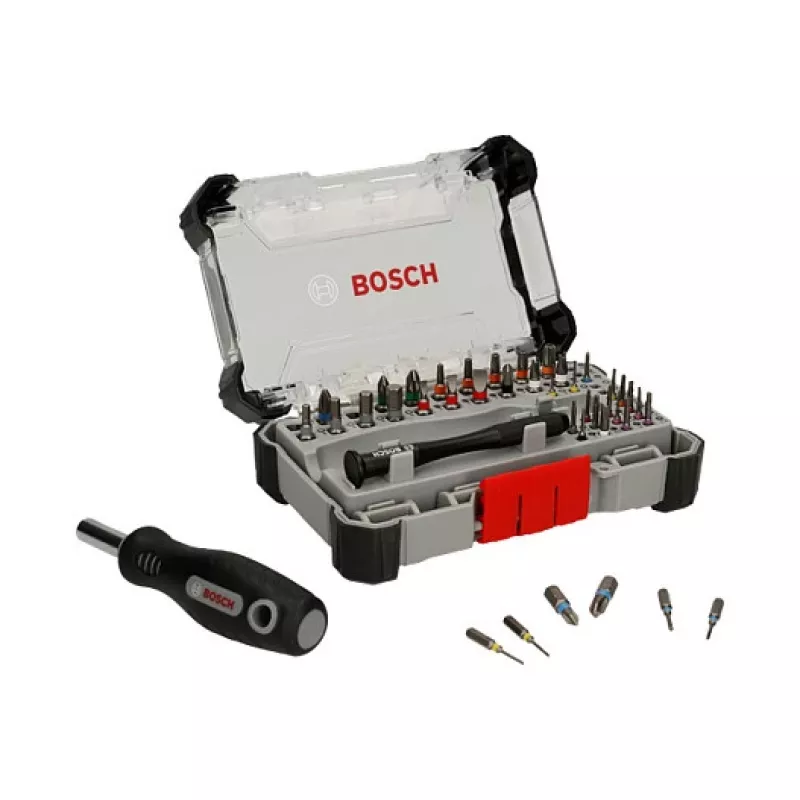 Bosch 2 607 002 836 juego de puntas de precisión y estándar, 42 uds.
