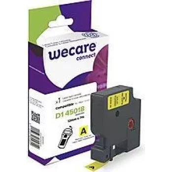 Cinta de etiquetar Armor K80003W4 Negro sobre Amarillo