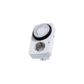 Temporizador diario Bachmann 24h 1x Schuko 16A/230V~/3680W blanco