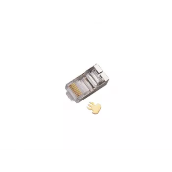 Conector pasante RJ45 STP Cat.5e Alantec WT116 pack de 100, conector blindado para cable 8P8C