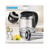 Forme FKG-448 hervidor eléctrico de cristal, 1,8 l, 2200 W, control de temperatura, gris