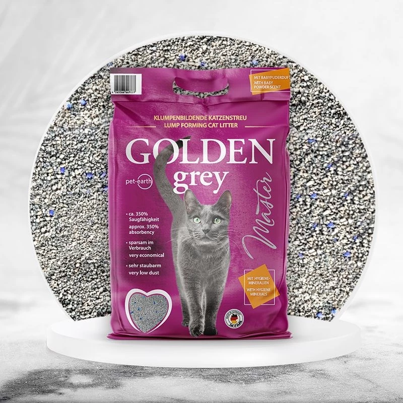 GOLDEN Grau Master - Arena para gatos de bentonita - 14 kg