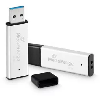 MEDIARANGE Unidad flash USB 128 GB USB 3.0 Alto rendimiento Aluminio - Unidad flash USB - 128 GB