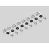 Delock - Unidad extraíble para rack - negra - 1U - 48,3 cm (19