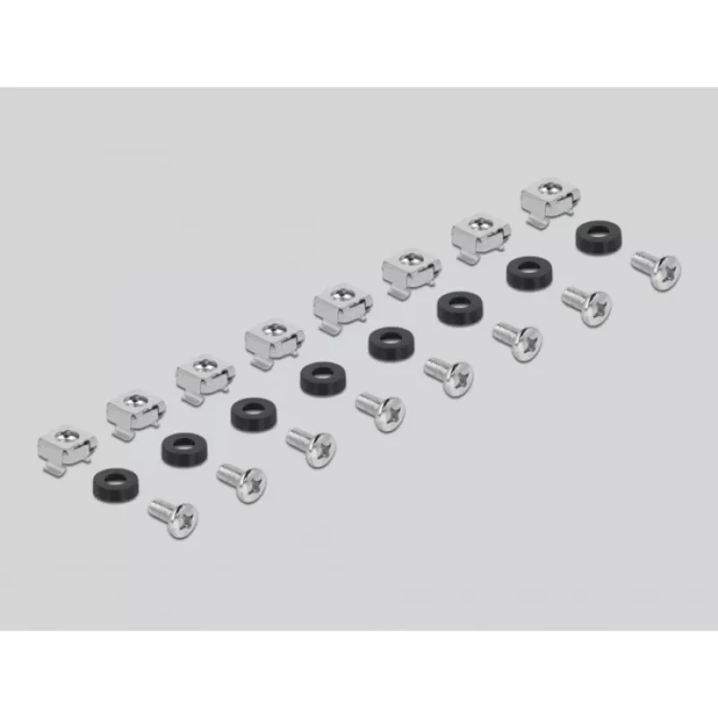 Delock - Unidad extraíble para rack - negra - 1U - 48,3 cm (19