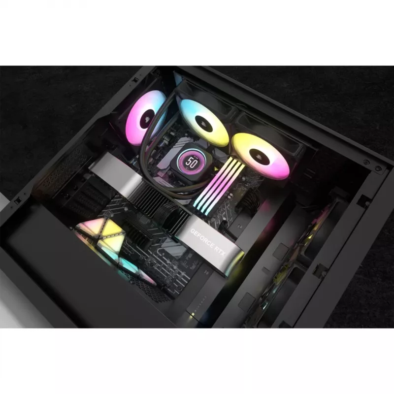 Corsair CW-9060074-WW Sistema de refrigeración para ordenador Refrigeración líquida todo en uno para procesador 12 cm Negro 1 ud.