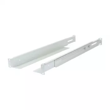 Guía de perfil en L de montaje ALLNET longitud ajustable 502–849 mm gris claro, par