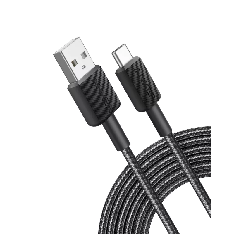 Cable Anker Innovations 322 USB-A a USB-C nailon 1,8M negro - Cable - Digital/Datos