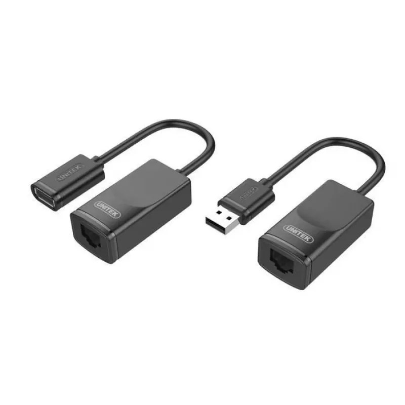 Cable de red UNITEK Y-UE01001 dock/replicador de puertos USB 3.0 60 m negro