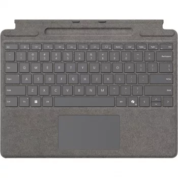 Teclado Microsoft Surface Pro QWERTZ alemán Platinum touchpad