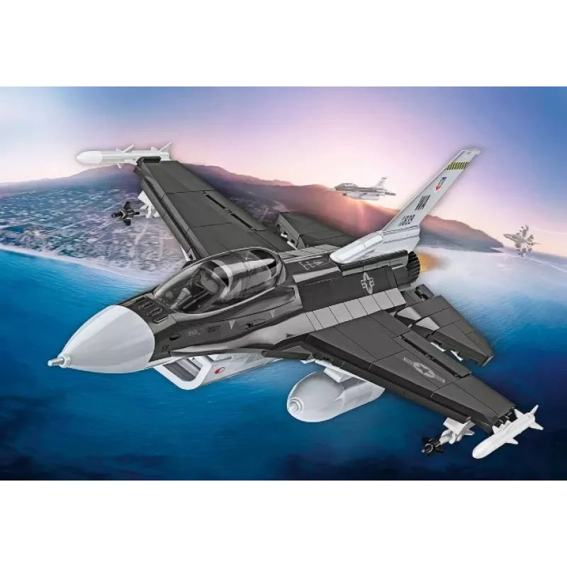 Set de construcción Cobi F-16D Fighting Falcon, 436 piezas, escala no especificada