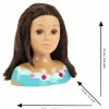 Cabeza de estilismo KLEIN Mia 5201 con cabello realista y accesorios para practicar peinados